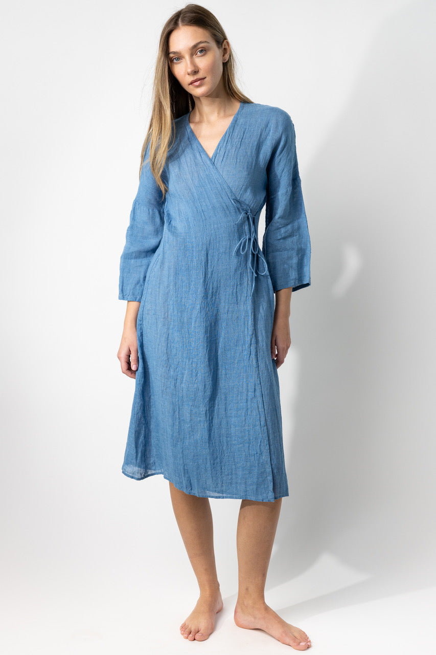 Jean wrap dress online