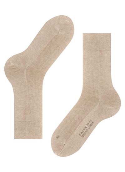 Sensitive London Men Socks in Sand Melange