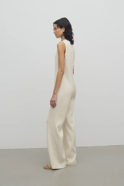 Levante Jumpsuit in Wool - Ivory