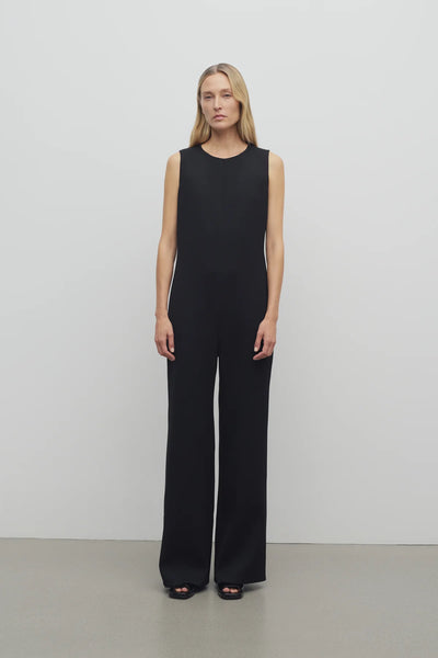 Levante Jumpsuit in Wool - Black