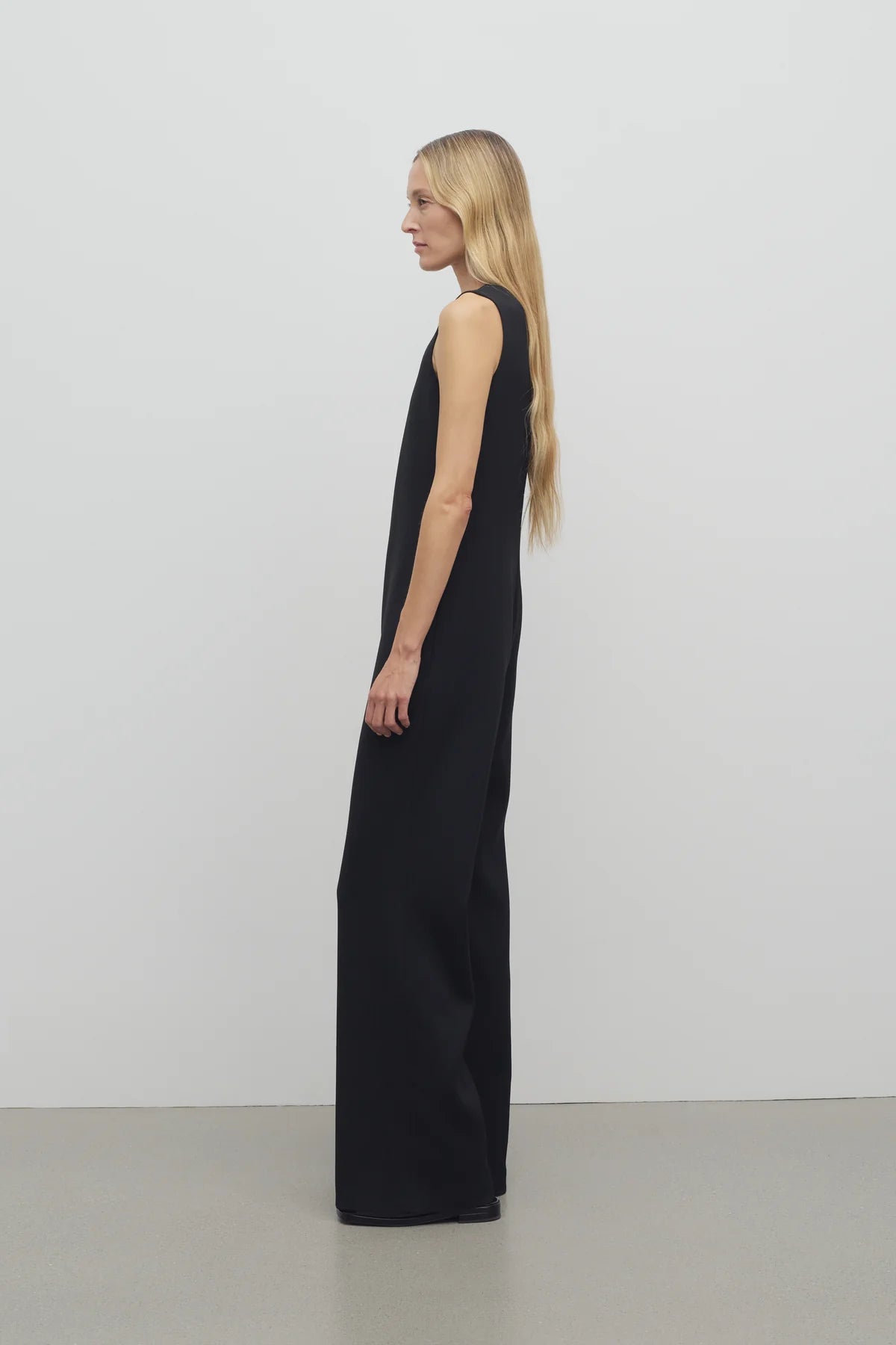 Levante Jumpsuit in Wool - Black