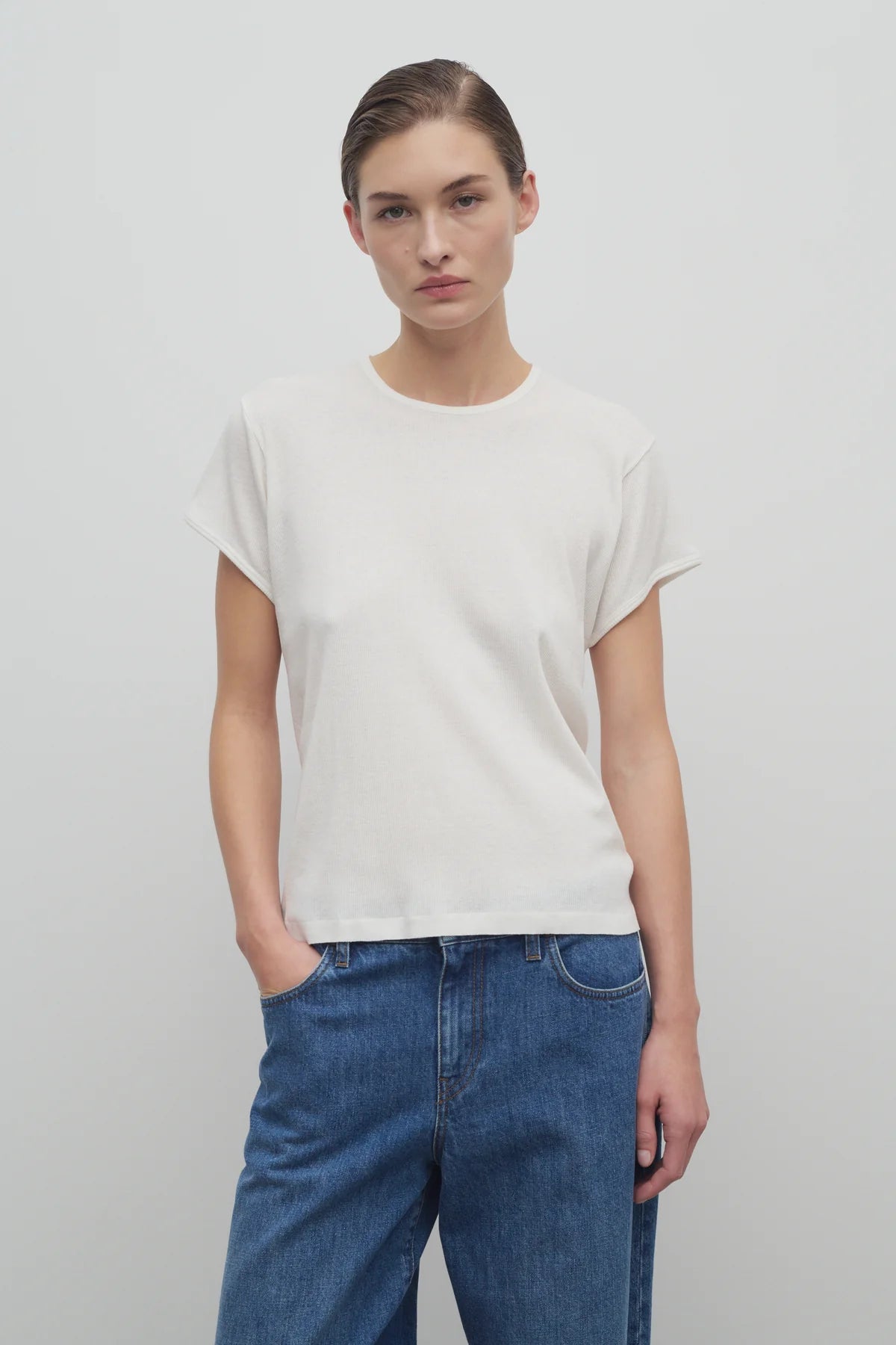 Nimbus Top in Cotton - White