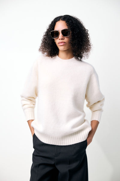 Crewneck sweater in cashmere