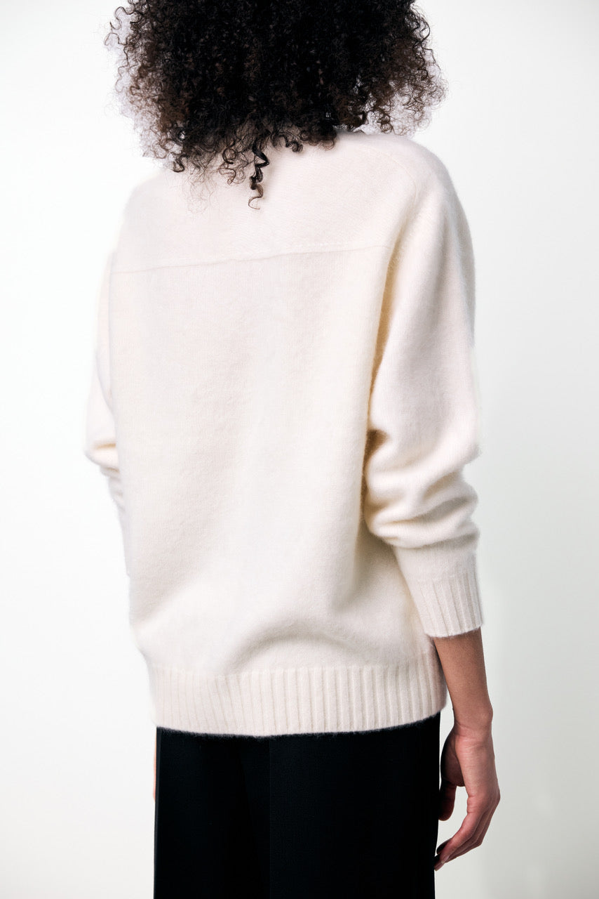 Crewneck sweater in cashmere