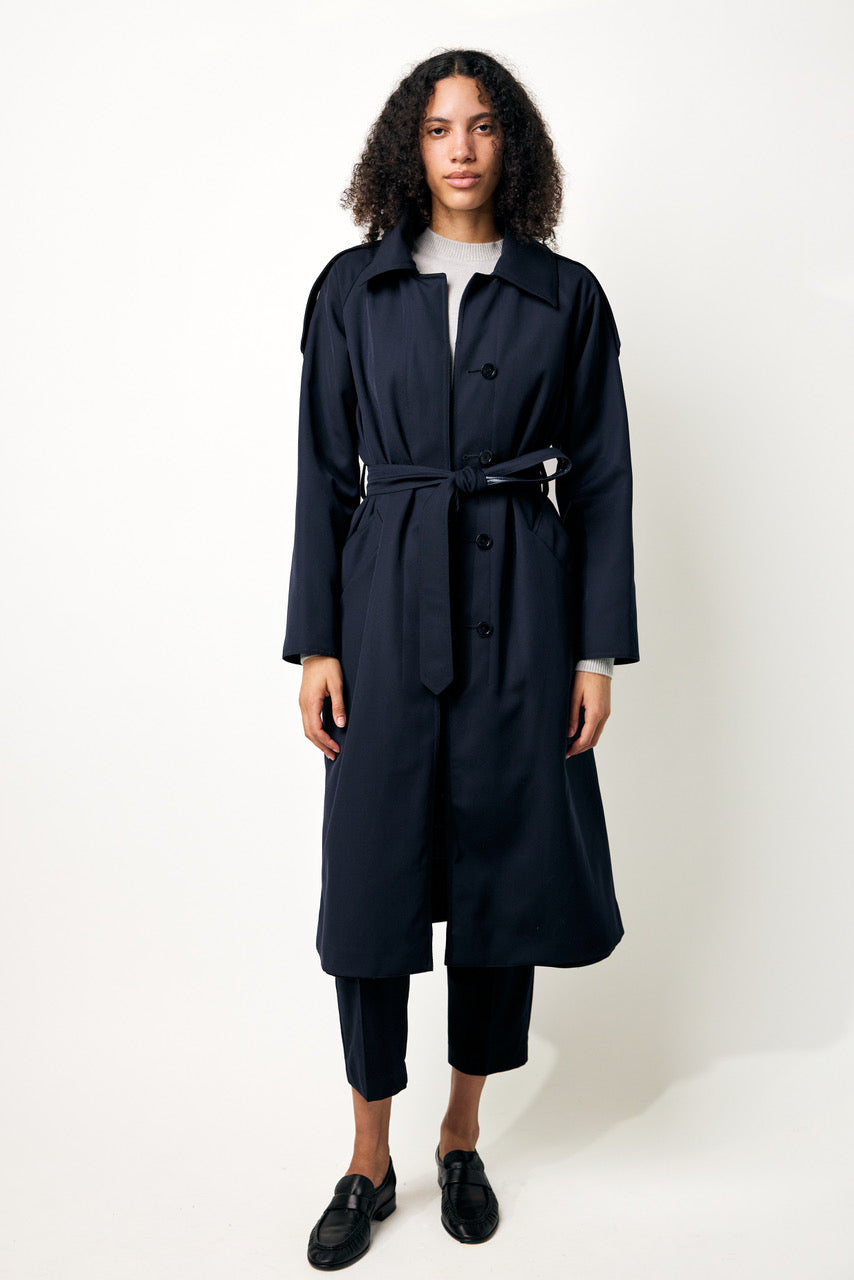 Reversible Coat in Estethia and Nylon Ultralight