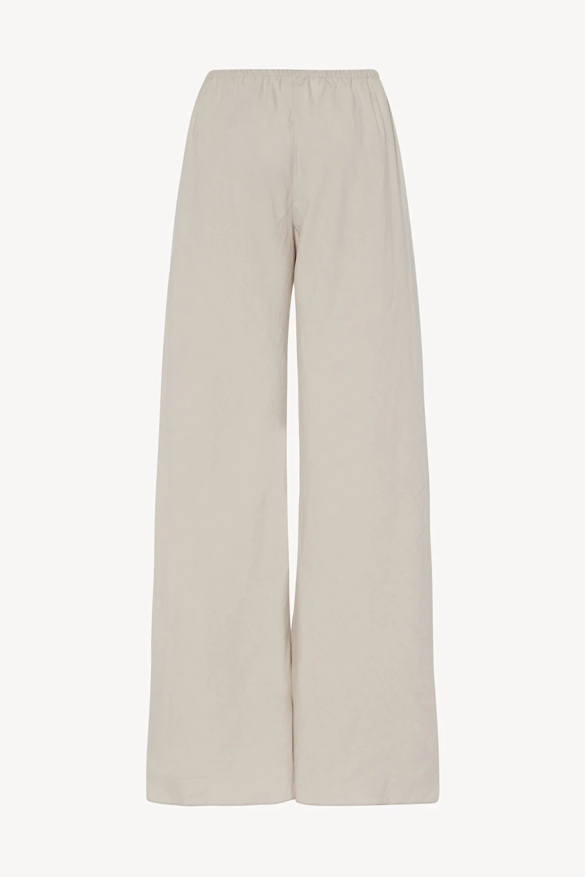 Gala Pant in Silk and Linen - Pearl Grey