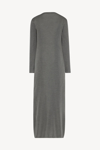 Jazmin Dress in Silk - Grey Melange