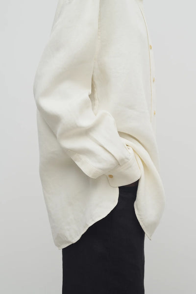 Nesson Shirt in Linen - White