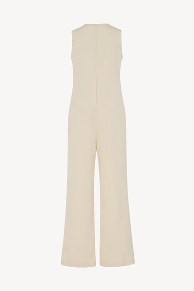 Levante Jumpsuit in Wool - Ivory