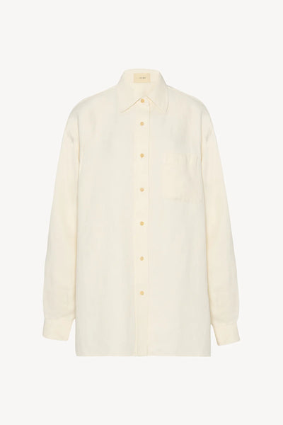 Nesson Shirt in Linen - White