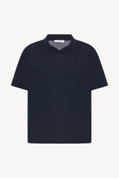 Mauro Top in Wool - Dark Navy