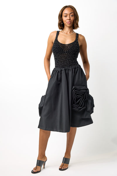 A-Line Midi Skirt