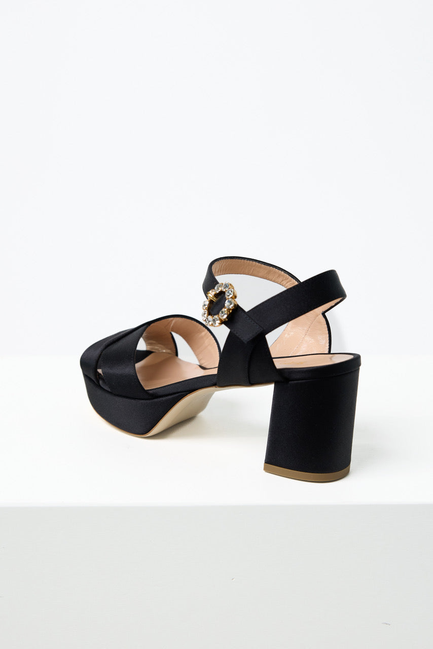 Diedre Crystal Platform Sandal