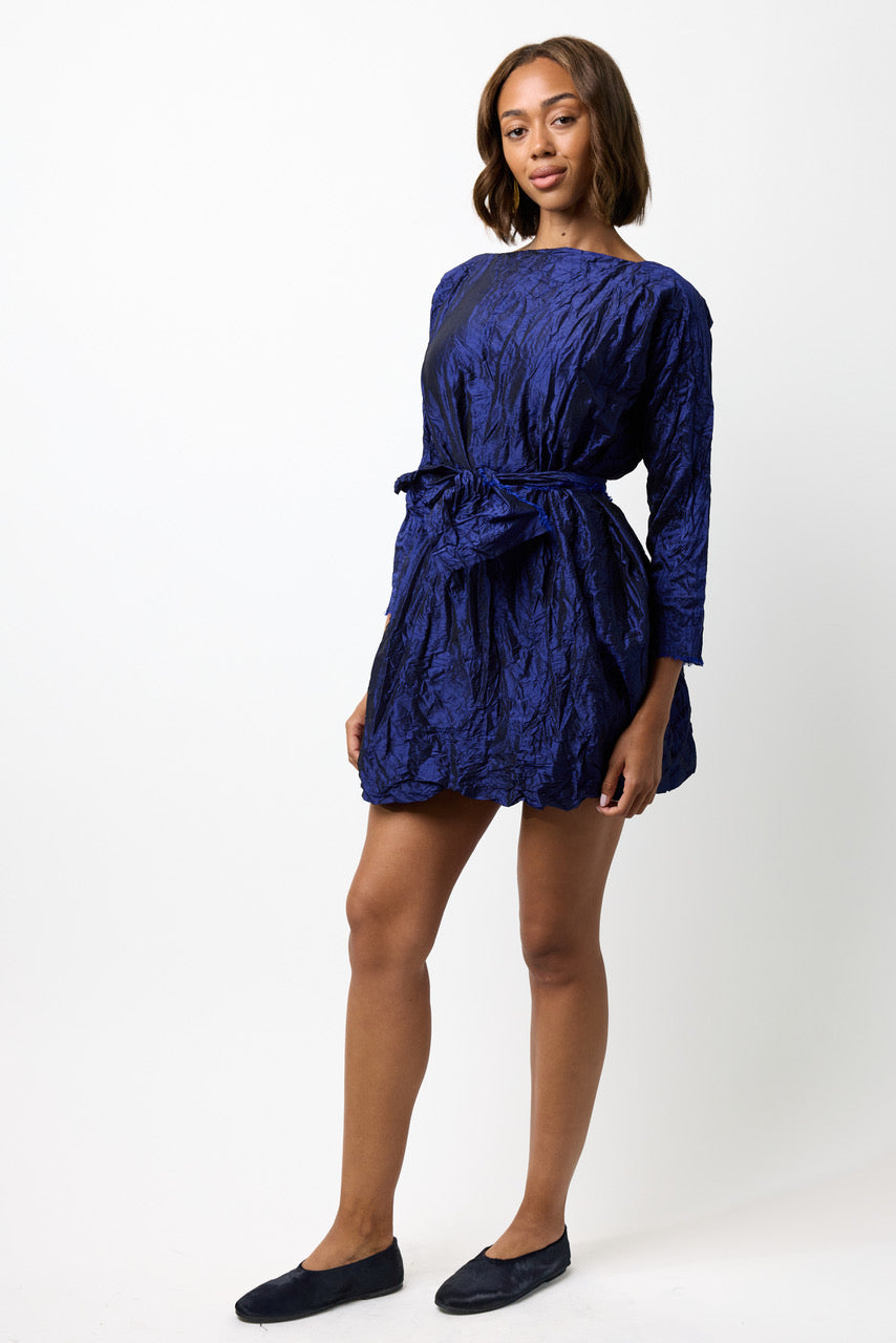 Washed Silk Mini Dress