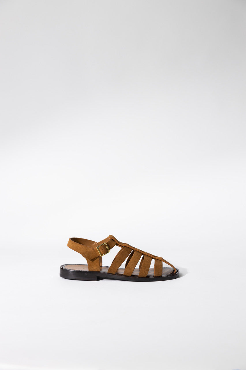 The Row | Black Leather Pablo Sandal | A'maree's – A'MAREE'S