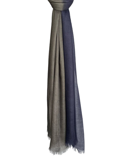 Toosh Lisse Two Tone Stole: African Night + Midnight Blue