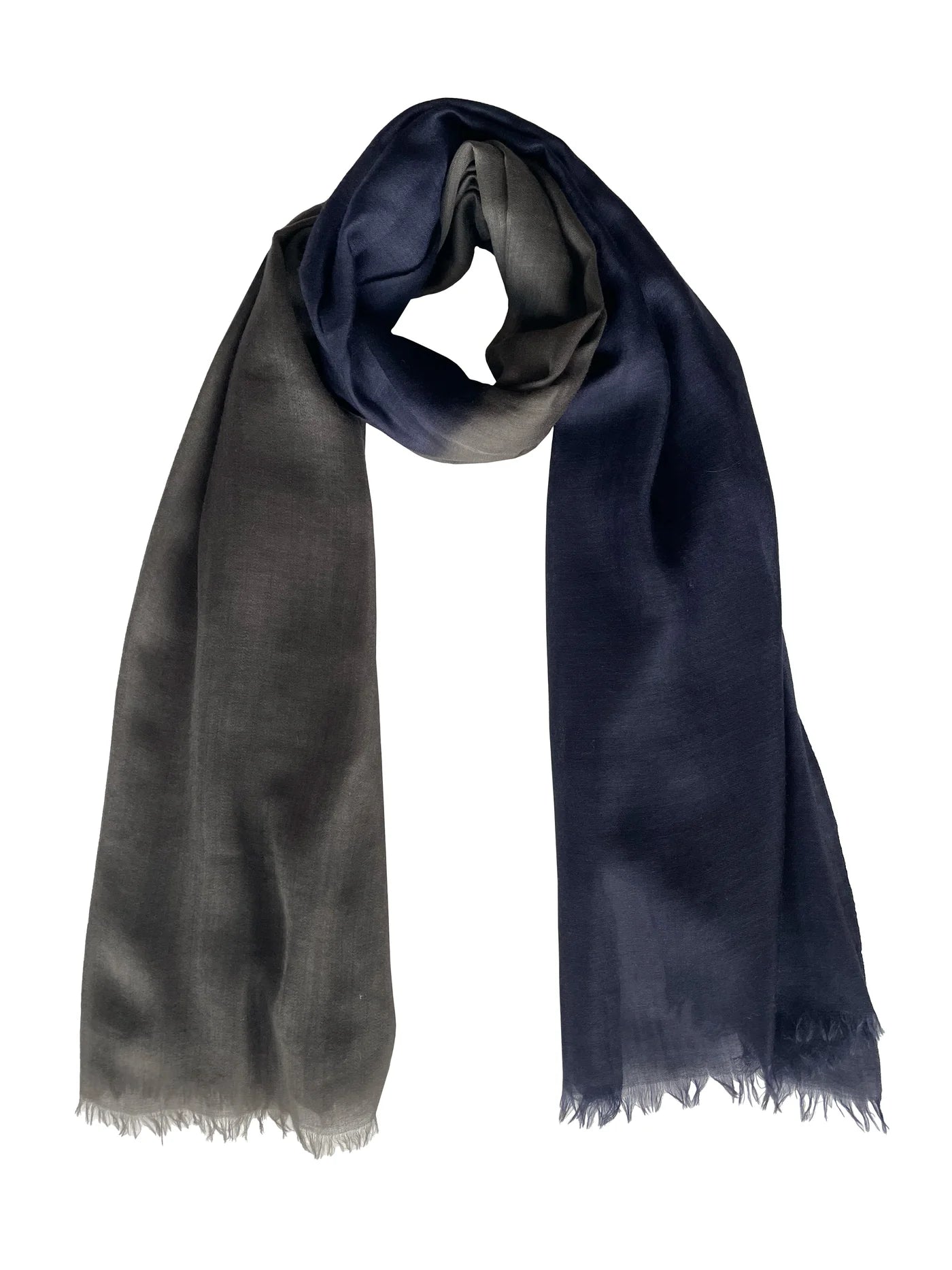 Toosh Lisse Two Tone Stole: African Night + Midnight Blue