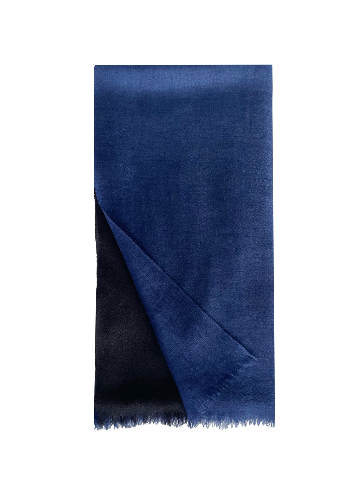 Toosh Lisse Two Tone Stole: Bleu Nuit+ Black