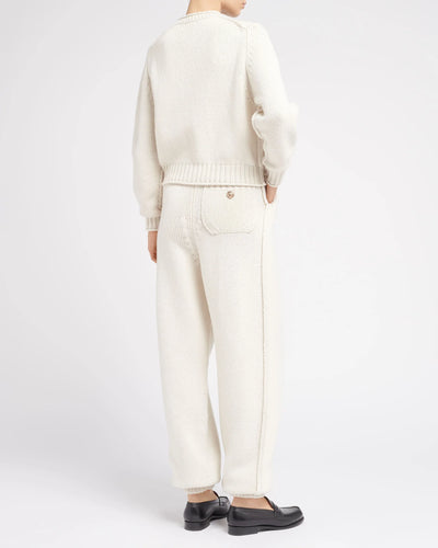 Trousers in chunky cashmere