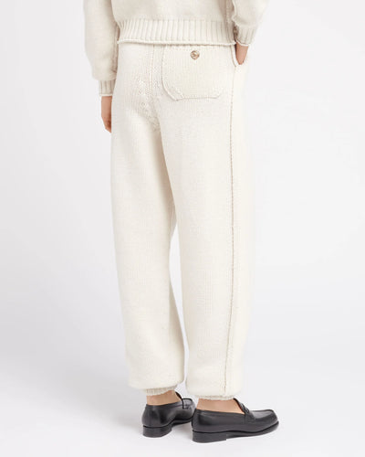 Trousers in chunky cashmere