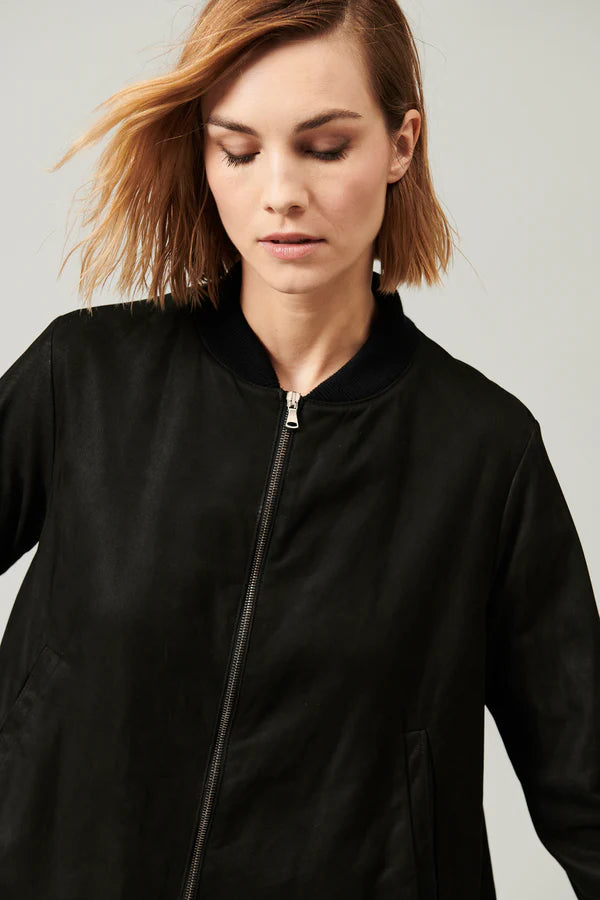 Nappa Leather Flared Jacket