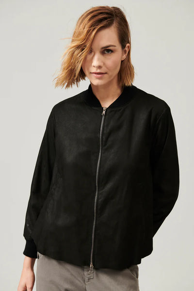 Nappa Leather Flared Jacket