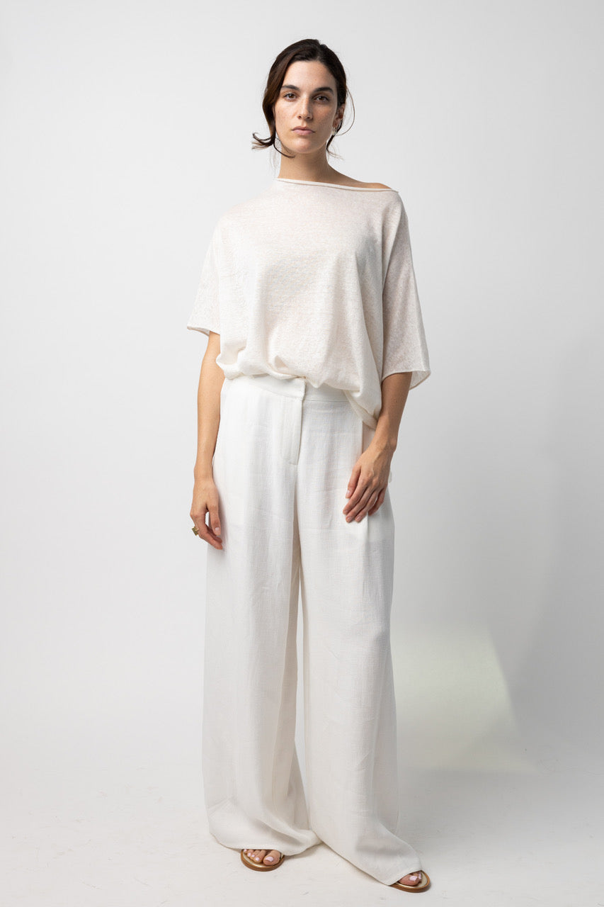 Crepe Linen Full Pants