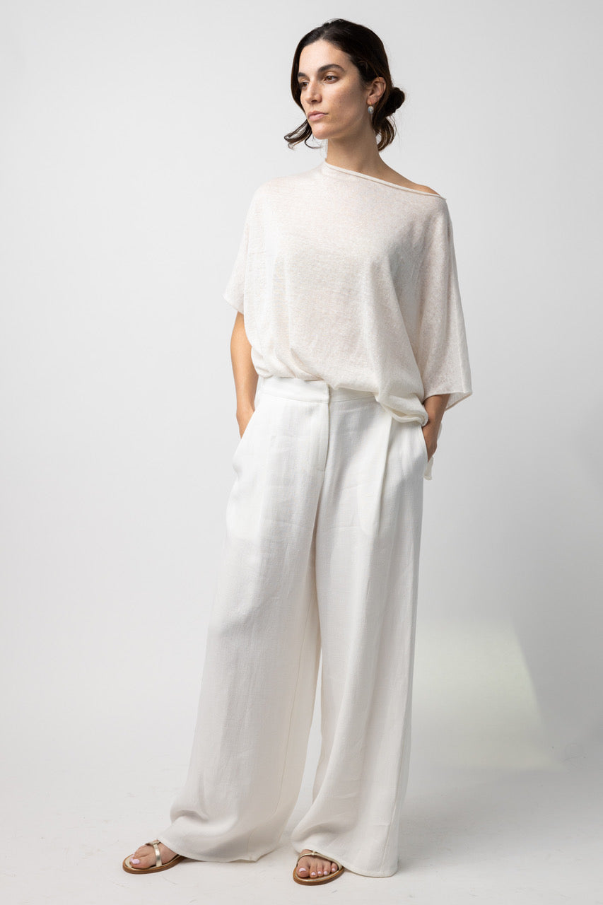 Crepe Linen Full Pants