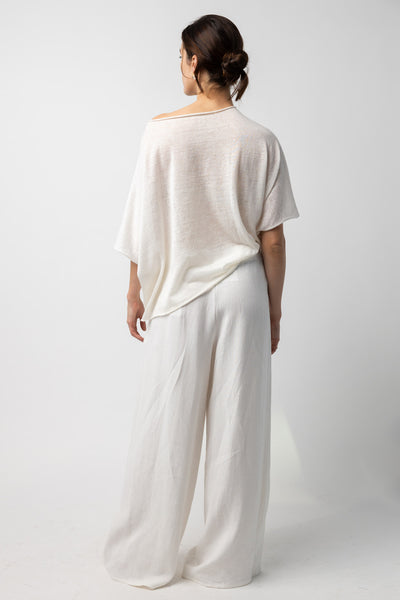 Crepe Linen Full Pants