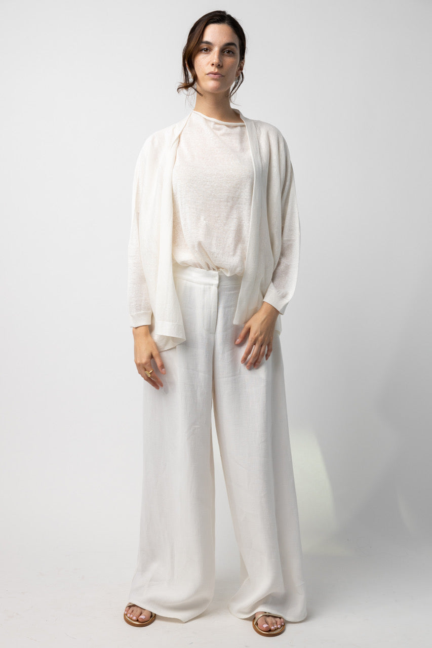 Crepe Linen Full Pants