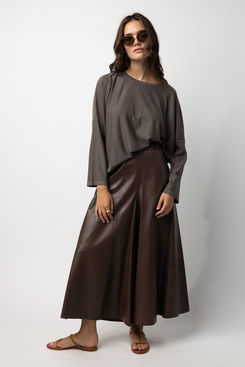 Leather Gaucho Pants