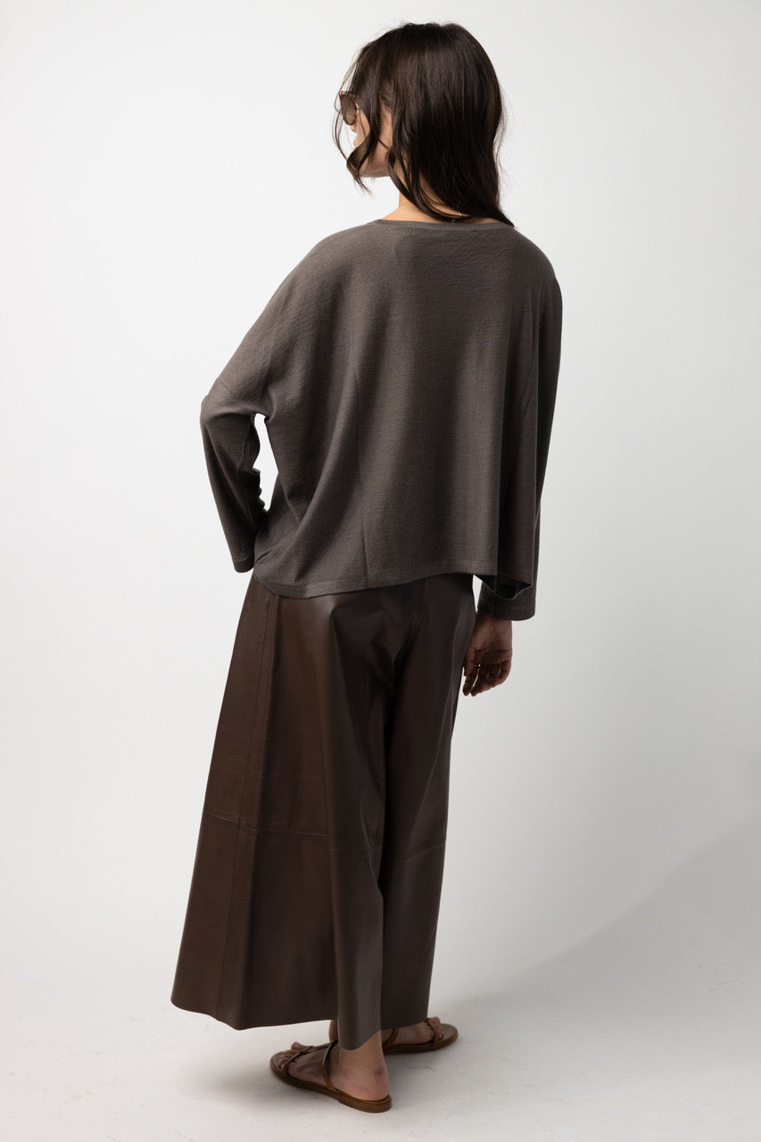 Leather Gaucho Pants