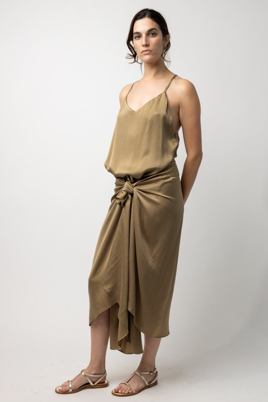 Square Silk Dress