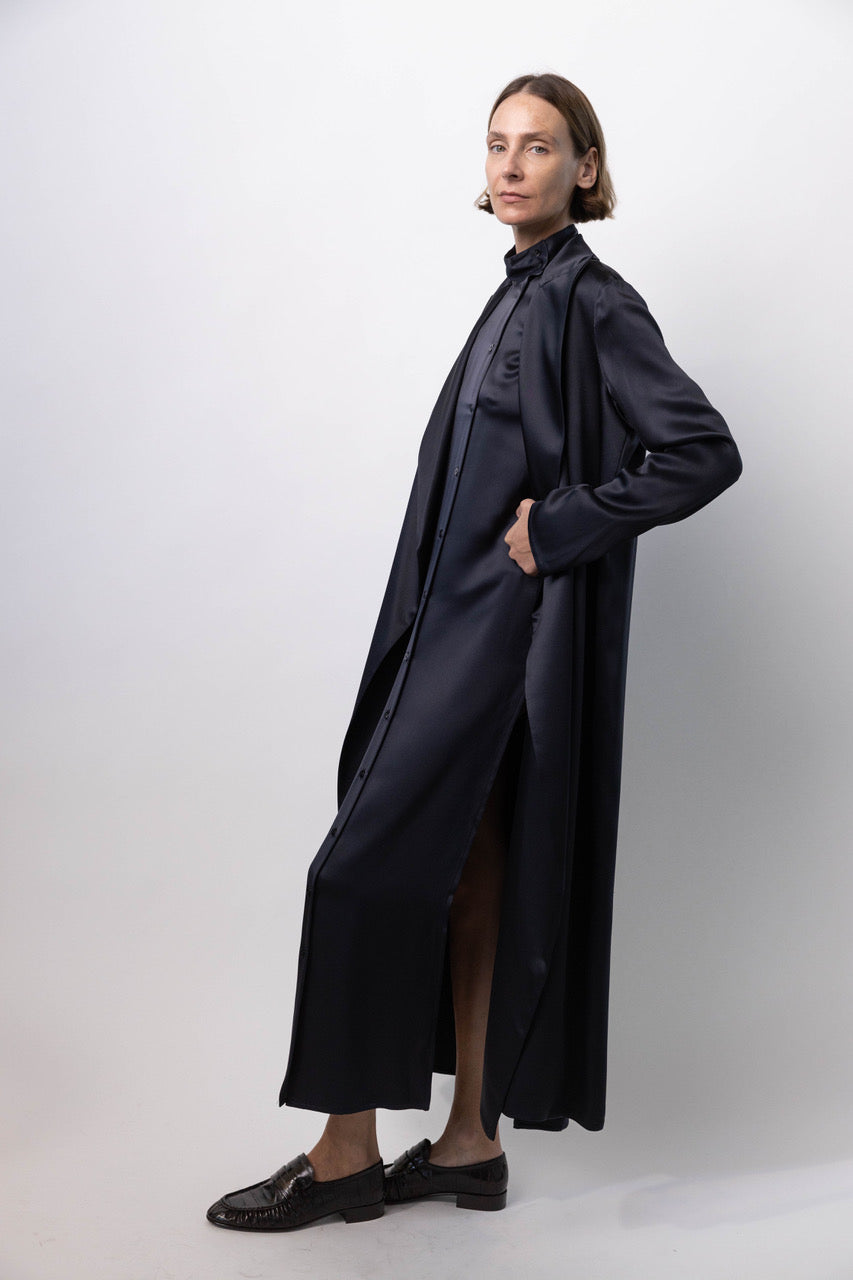 Long Silk Coat