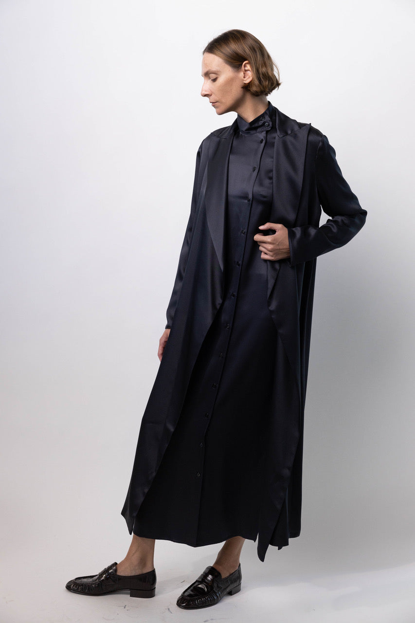 Long Silk Coat