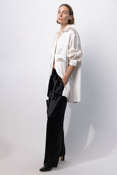 Silk Wide Leg Pants