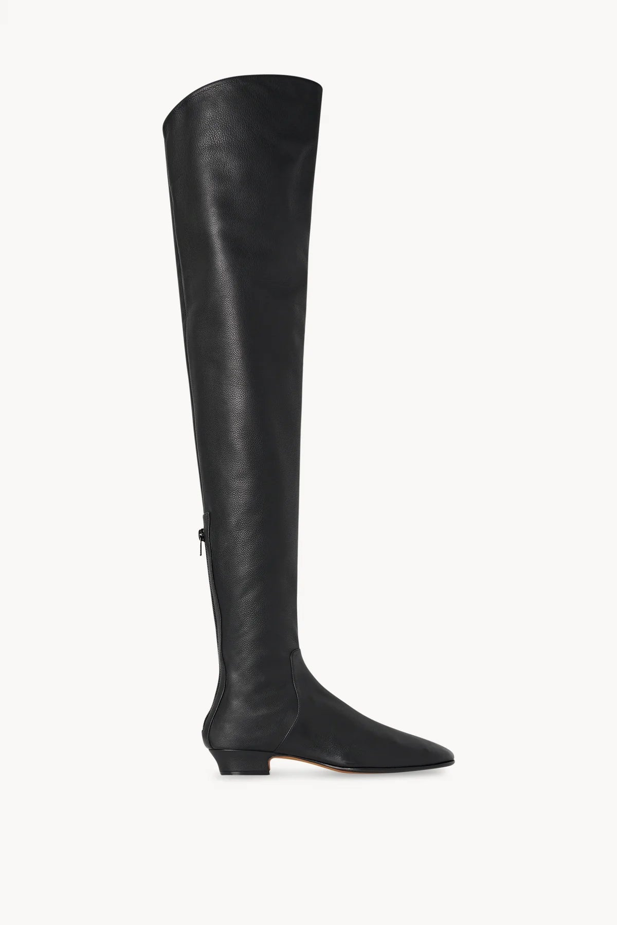 Awar Knee Boot in Black Leather