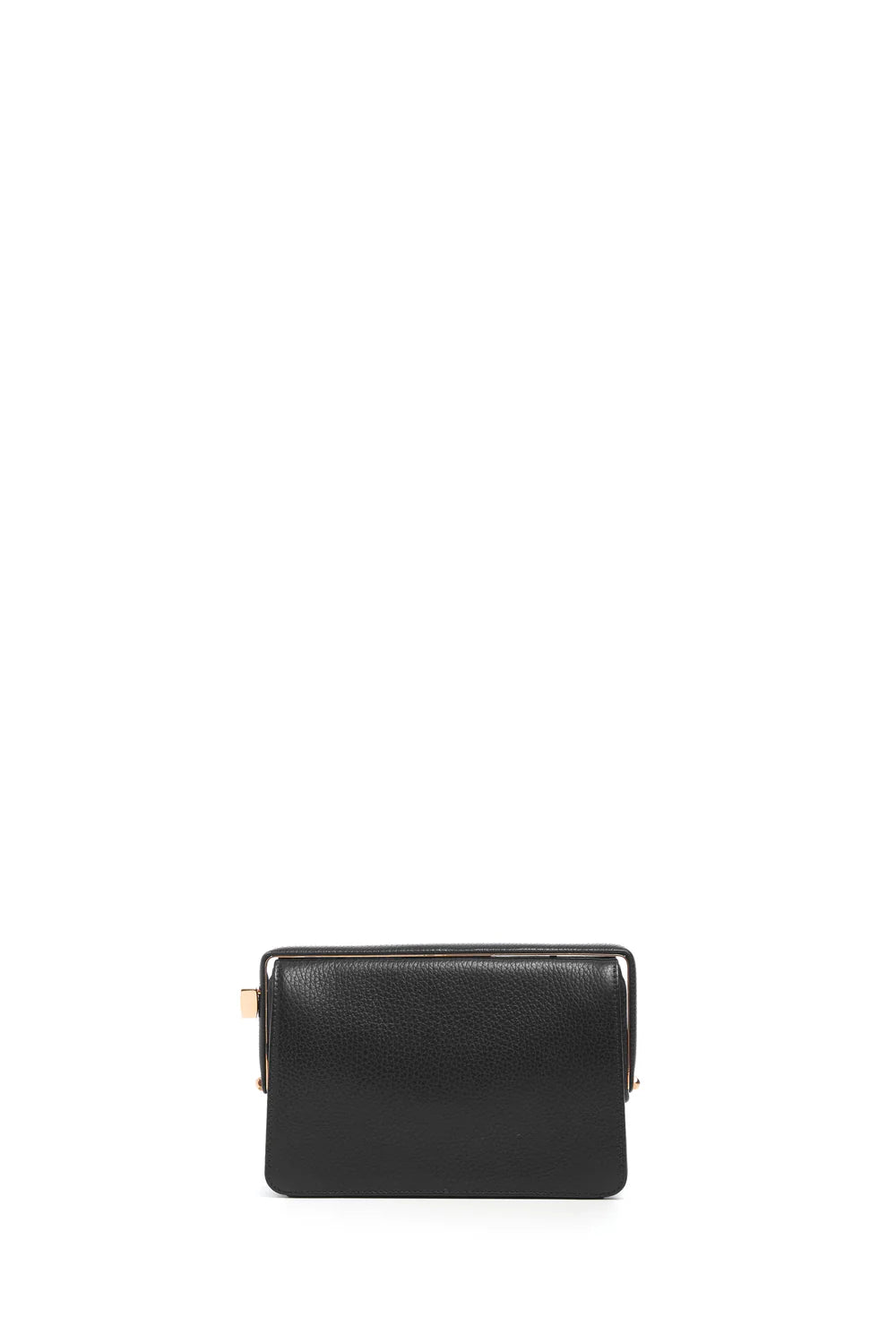 Carrington Clutch in Black Textured Leather