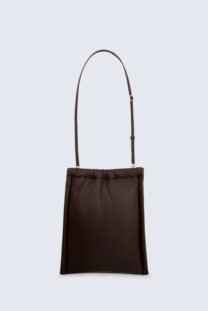 Louise Bag Small in leather Cacao