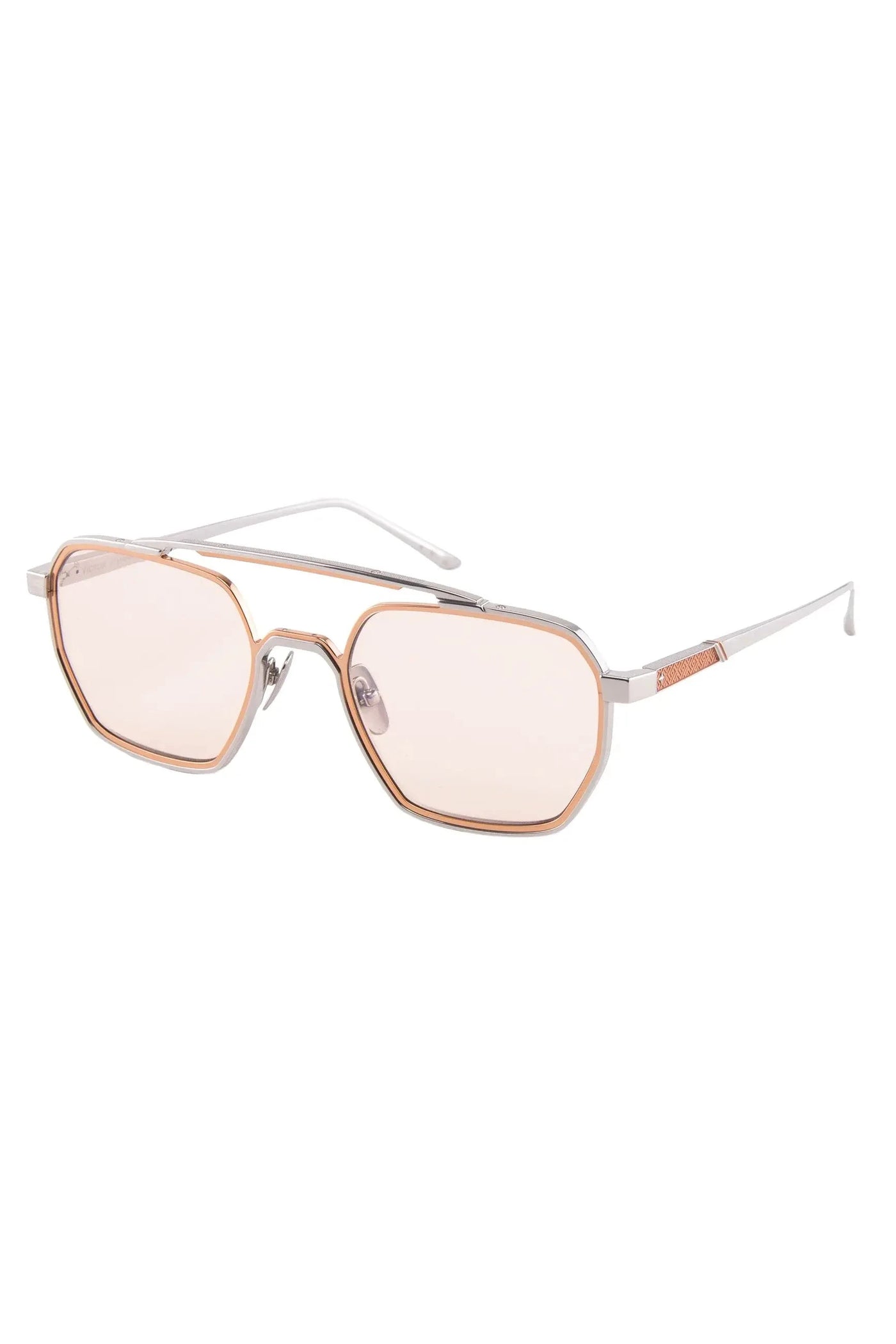 Victor 12K Silver Rose Gold Sunglasses