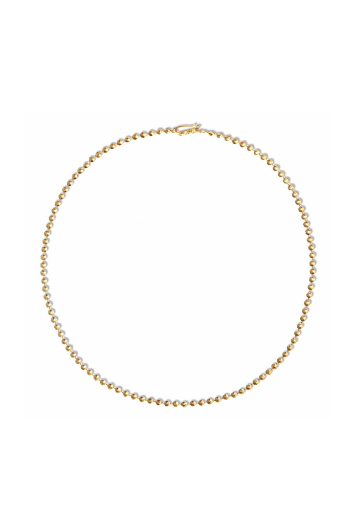 20K Yellow Gold 15.75" Mirror Mirror Necklace