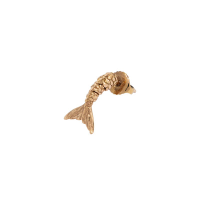 18K Rose Gold Mini Mermaid Tail Single Earring