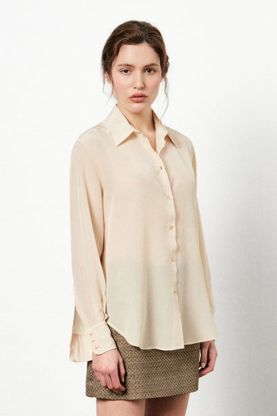 Selma Classic Shirt in Crepe de Chine