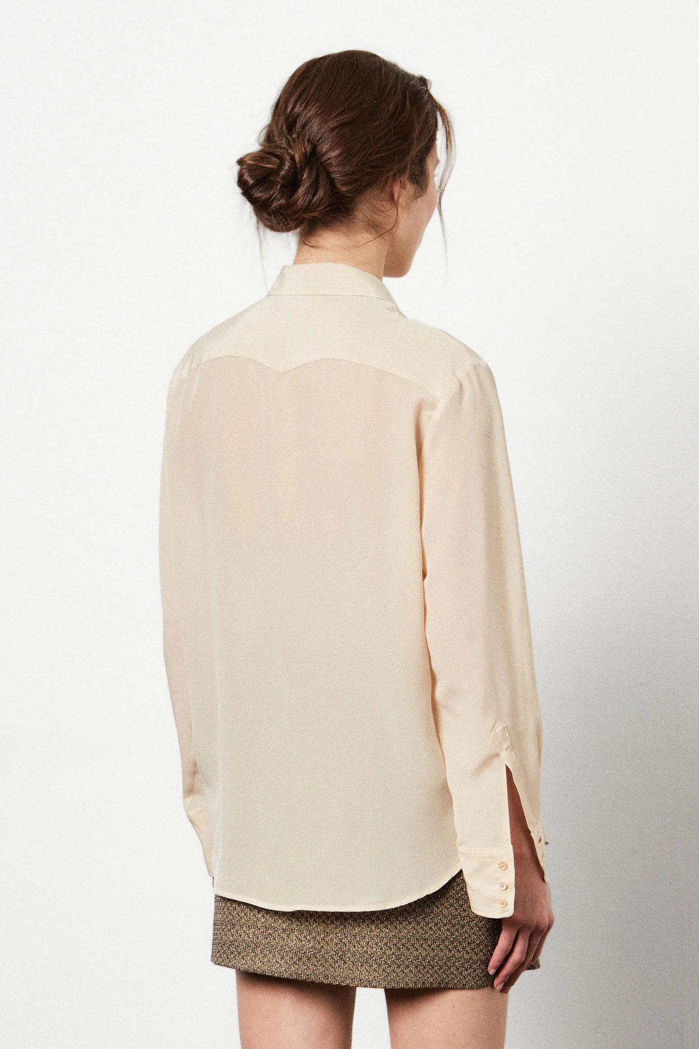 Selma Classic Shirt in Crepe de Chine