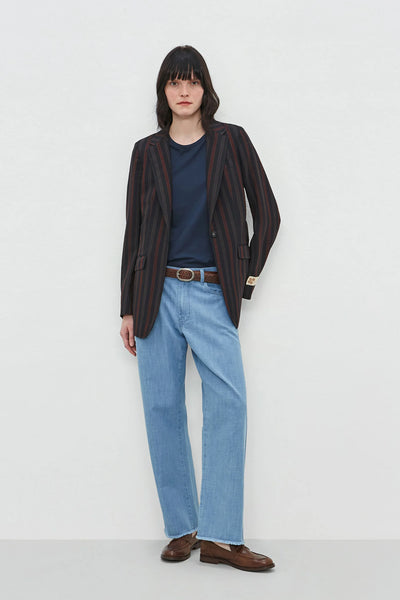 Cotton Denim Alosa-Cut Trousers