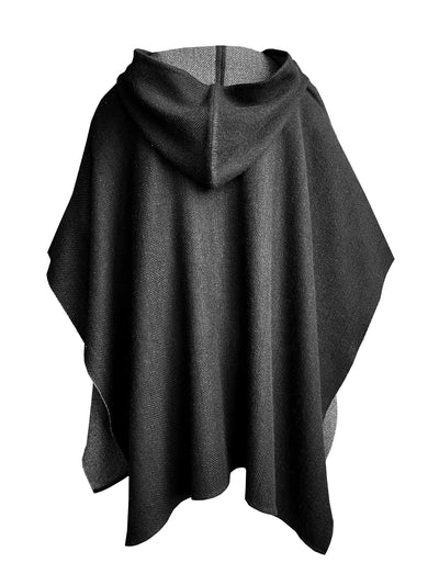 Hooded Reversible Poncho