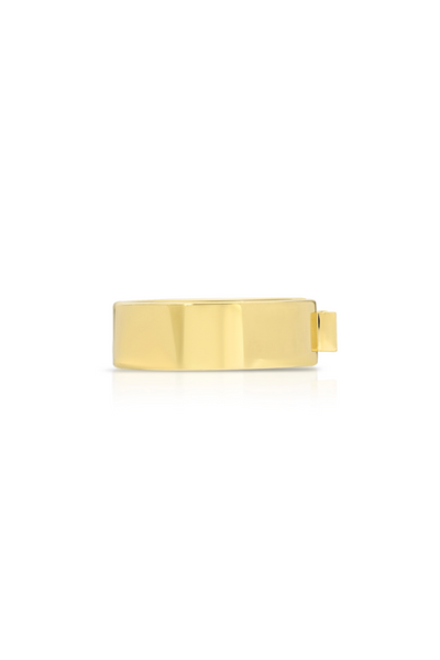 14K Yellow Gold Floating Baguette Ring