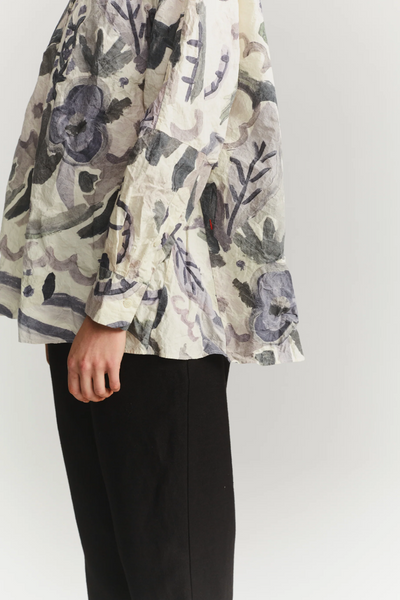 Waga Soleil Shirt in Grey Print Blotch