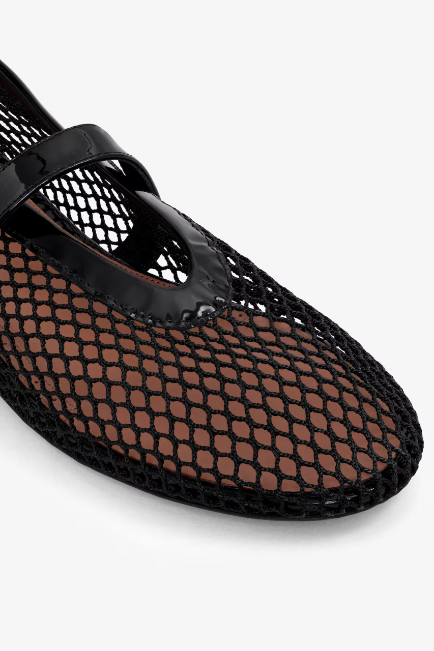 Ballet Flats in Fishnet