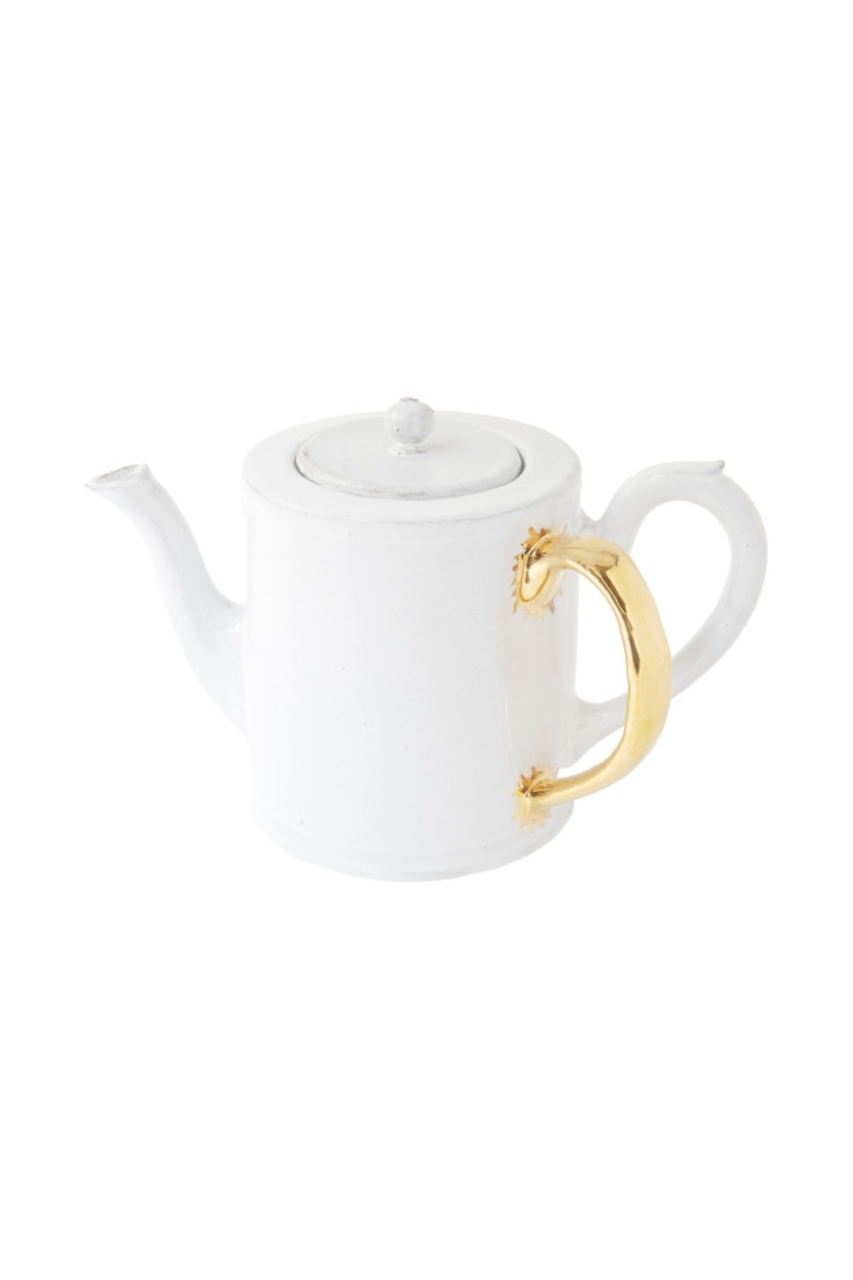 Sacai Teapot with Golden Handle